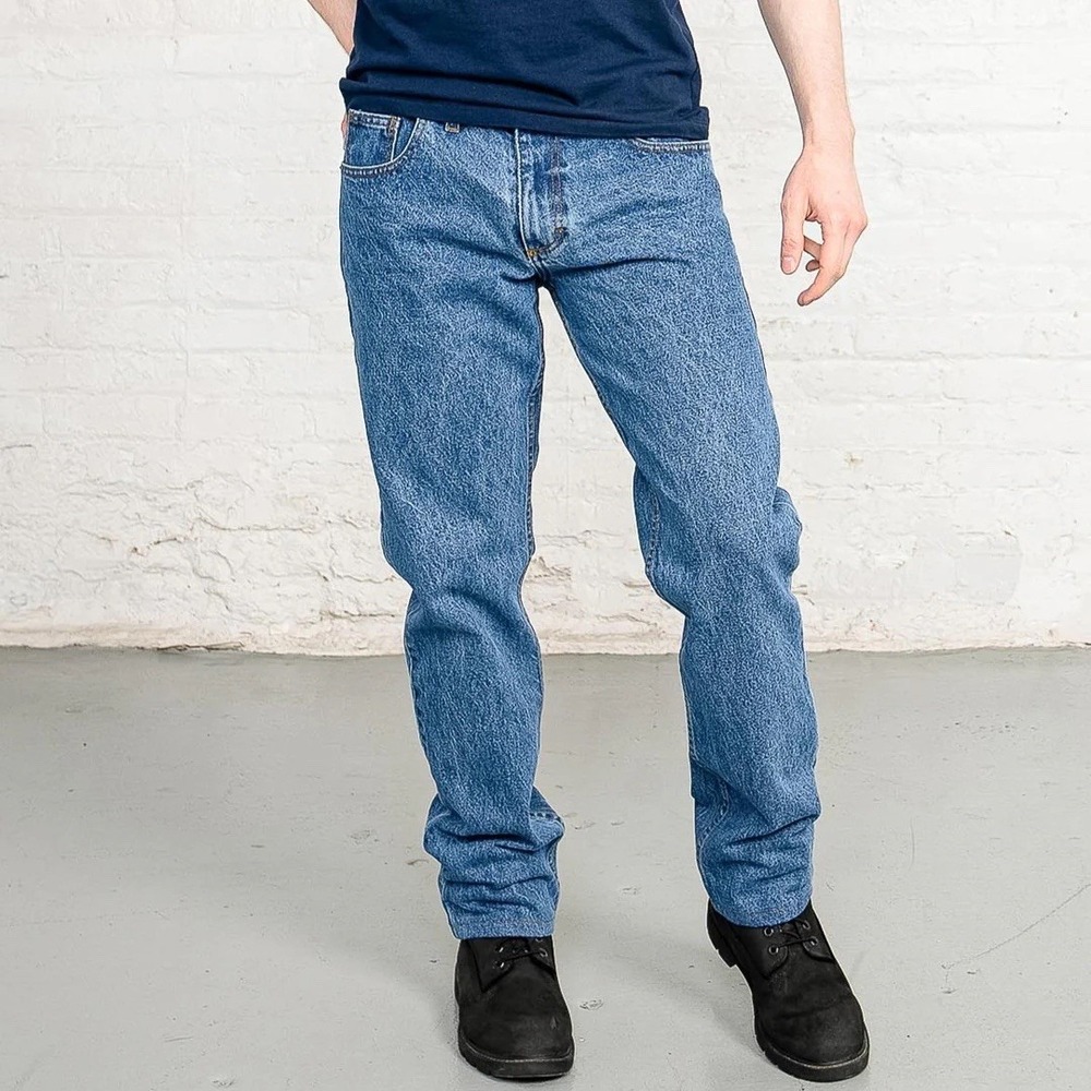 Dearborn‎ Denim Jeans Men's Chicago 100% Cotton Tailored Fit Stone Wash 33"x31"